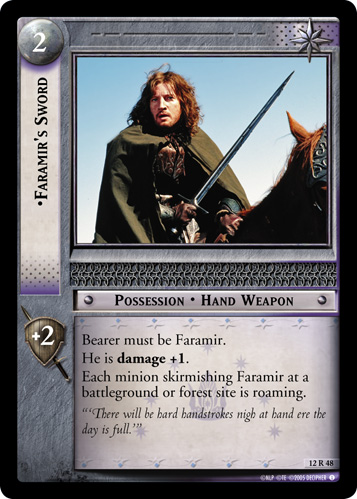 Faramir's Sword (12R48) Card Image