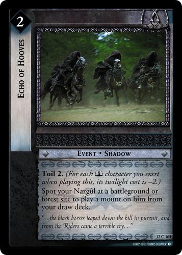 Echo of Hooves (12C164) Card Image