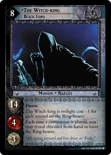 The Witch-king, Black Lord (F) (12RF18) Card Image