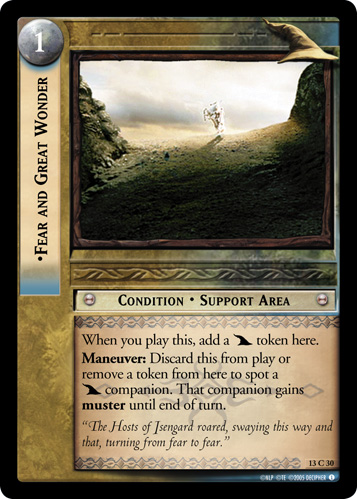 Fear and Great Wonder (13C30) Card Image