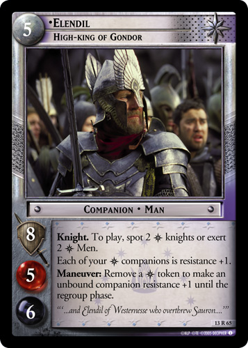Elendil, High-King of Gondor (13R65) Card Image