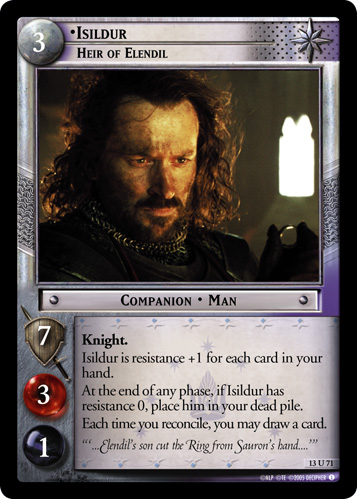 Isildur, Heir of Elendil (13U71) Card Image