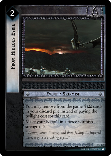 From Hideous Eyrie (13U179) Card Image