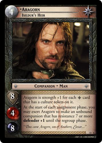 Aragorn, Isildur's Heir (O) (13O6) Card Image