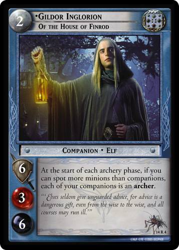 Gildor Inglorion, of the House of Finrod (14R4) Card Image