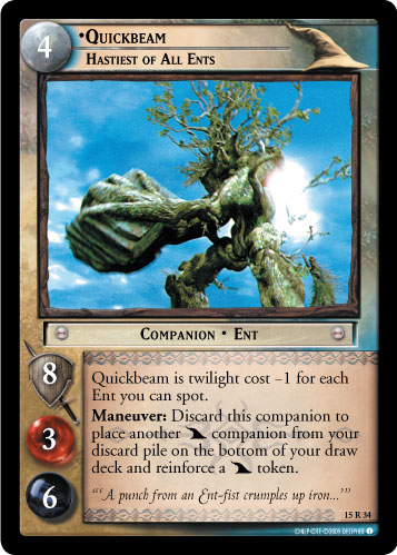 Quickbeam, Hastiest of All Ents (15R34) Card Image