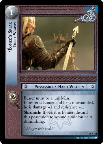 Eomer's Spear, Trusty Weapon (15R124) Card Image