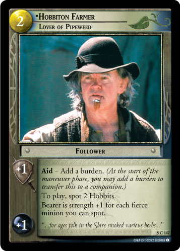 Hobbiton Farmer, Lover of Pipeweed (15C147) Card Image
