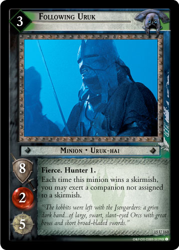 Following Uruk (15U160) Card Image