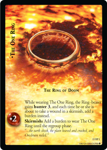 The One Ring, The Ring of Doom (F) (15RF1) Card Image
