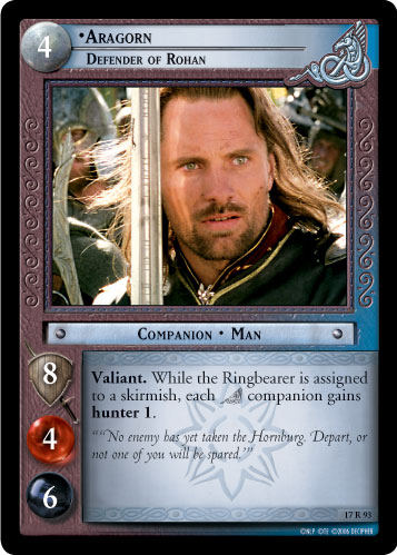 Aragorn, Defender of Rohan (17R93) Card Image