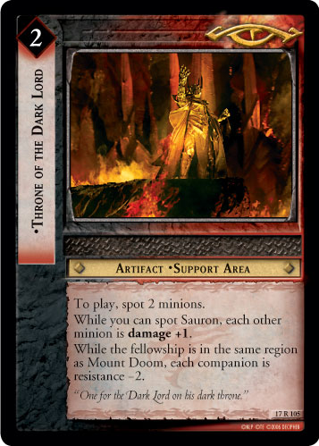 Throne of the Dark Lord (17R105) Card Image