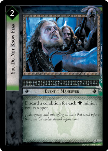 You Do Not Know Fear (17R137) Card Image