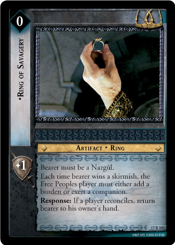 Ring of Savagery (17R142) Card Image