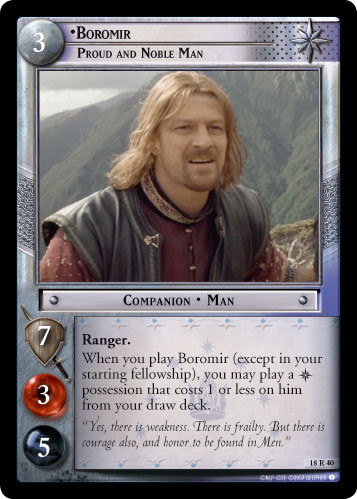 Boromir, Proud and Noble Man (18R40) Card Image