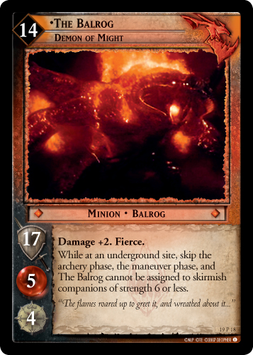 The Balrog, Demon of Might (19P18) Card Image